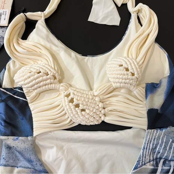 NWT Entreaguas Artisan Macrame Back Swimsuit - Picture 6 of 16